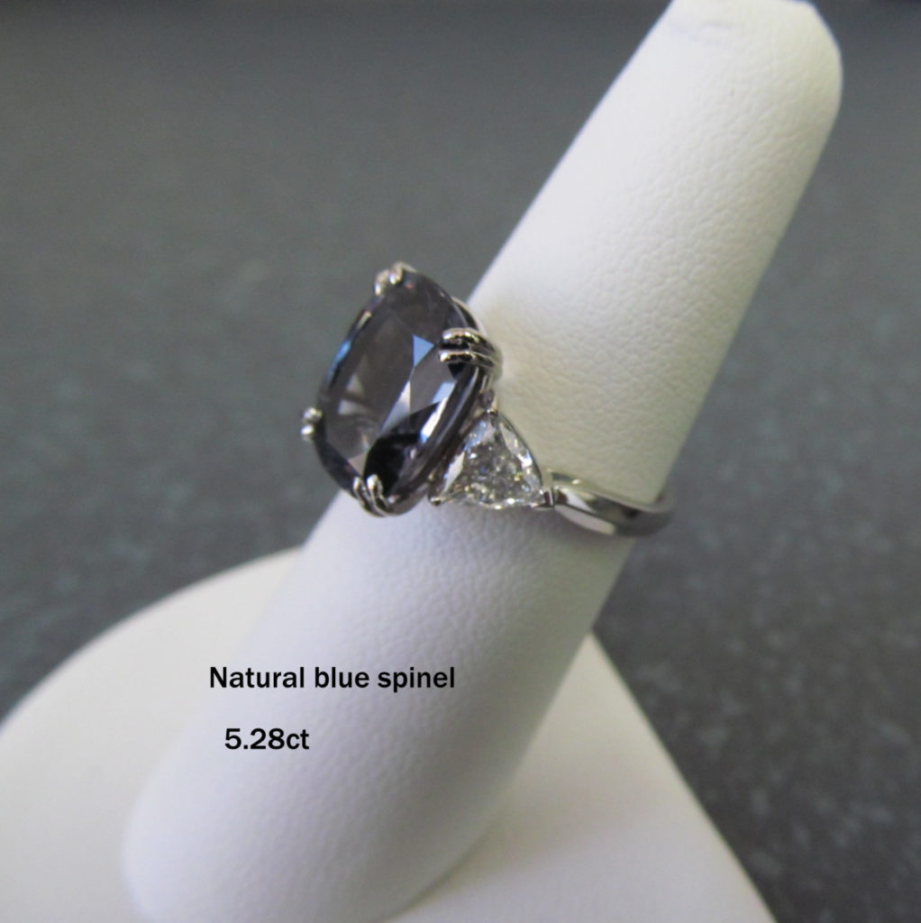 Real Blue Spinel Rings Natural blue spinel diamond ring,mined in Srilanka. - Ceylon Gems
